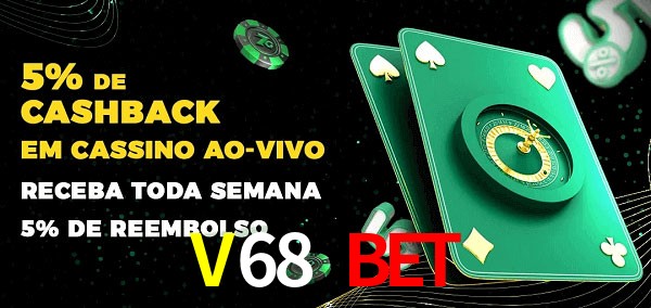 Promoções do cassino ao Vivo V68 Bet